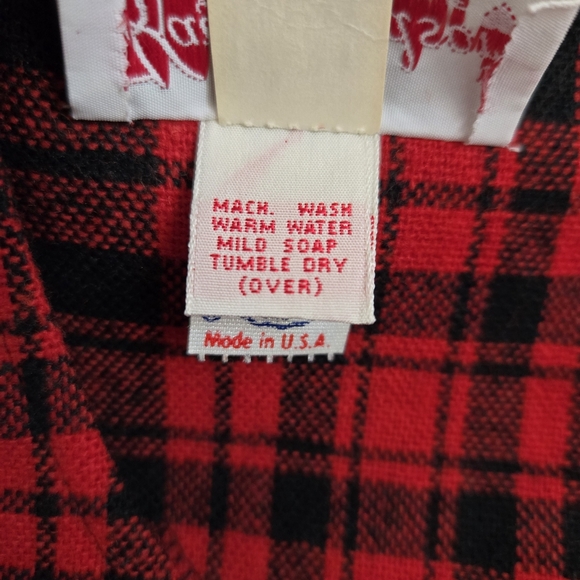 Vtg Kay Windsor Buffalo Plaid Pinafore dress nwot cottagecore Prarie modest M - Picture 12 of 14